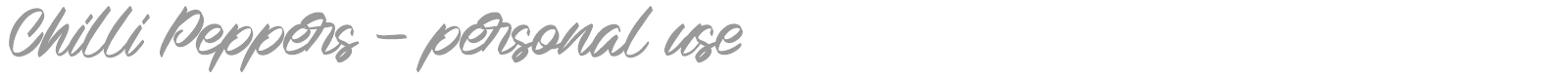 Chilli Peppers font preview
